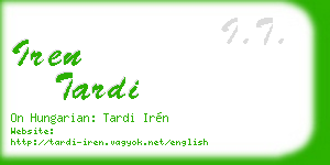 iren tardi business card