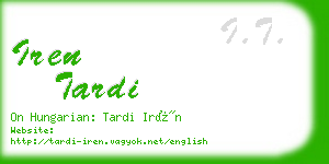 iren tardi business card